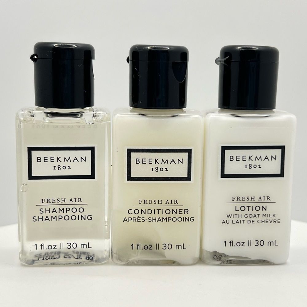 Beekman 1802 ~ Travel Shampoo, Conditioner & Lotion 1fl oz/30ml Each ~ New